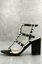 Brooklyn Black Pearl Ankle Strap Heels | Lulus