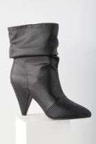Report Vera Black Mid-calf Slouch High Heel Boots | Lulus