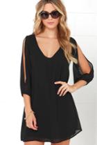 Shifting Dears Black Long Sleeve Dress | Lulus