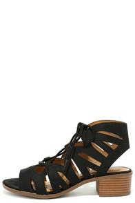 City Classified Coast With The Most Black Lace-up Sandals