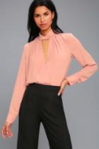 Elsie Blush Pink Long Sleeve Top | Lulus