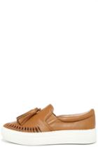 J Slides | Aztec Tan Leather Sip-on Sneakers | Size 10 | Brown | Lulus