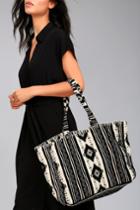 Amuse Society | Nash Black Print Tote Bag | Lulus