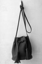 Lulus Mercy Black Mini Bucket Bag