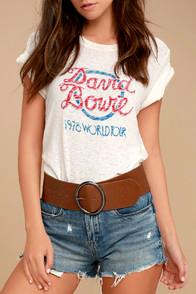 Lulus Show Time Brown Waist Belt
