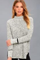 Rd Style Foggy Night Black And White Turtleneck Sweater | Lulus