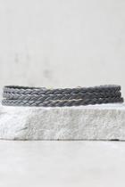 Lulus Braid For You Grey Choker Necklace