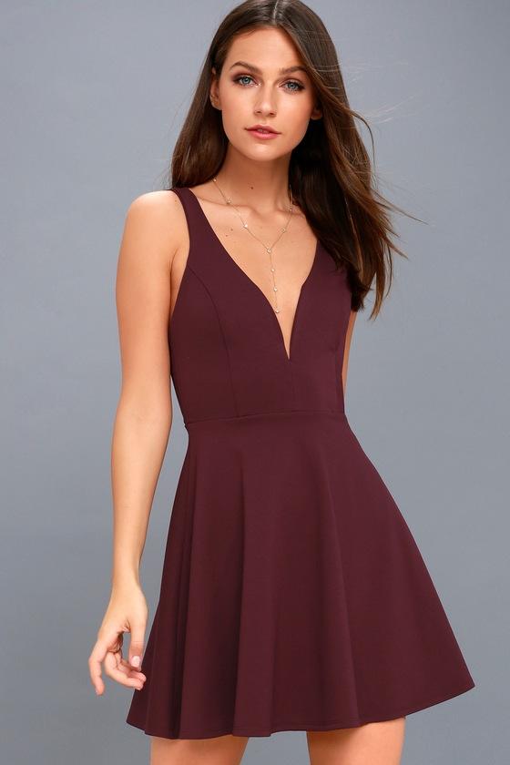 Love Galore Plum Purple Skater Dress | Lulus