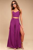 Out Tonight Magenta Two-piece Jumpsuit | Lulus