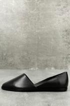 Chelsea Crew Vance Black Leather Flats