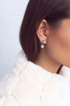 Lulus - Let's Get Fancy Gold Rhinestone Ear Jackets