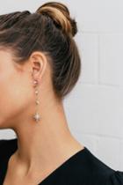 North Star Gold Rhinestone Earrings | Lulus