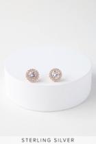 Light In The Night Rose Gold And Clear Rhinestone Earrings | Lulus