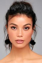 Je T'aime Gold And Black Fur Pom Pom Earrings | Lulus