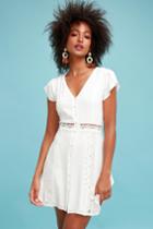 Wistful Wanderer White Crochet Lace Dress | Lulus