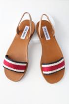 Steve Madden Abella White Multi Flat Sandal Heels | Lulus