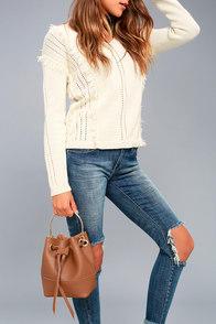 Lulus Ellington Brown Bucket Bag
