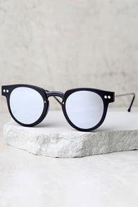 Spitfire Sunglasses Spitfire Sharper Edge 1 Black And Silver Mirrored Sunglasses