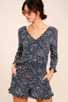 Black Swan Masha Blue Print Romper