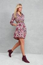 Such A Beauty Mauve Floral Print Button-up Dress | Lulus