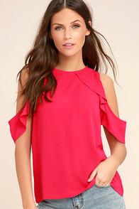 Lulus Fun Times Fuchsia Top