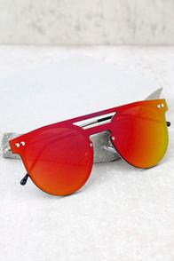 Spitfire Sunglasses Spitfire Prime Pink Mirrored Sunglasses