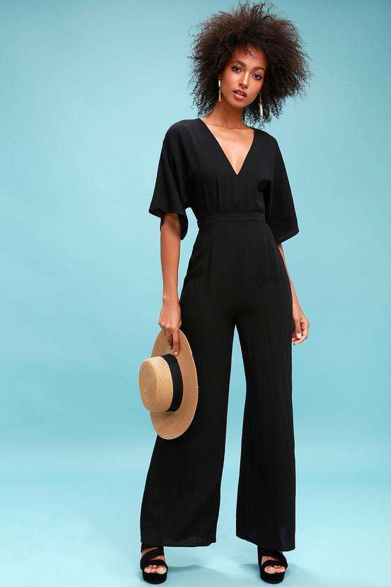 Chic La Vie Black Wide-leg Jumpsuit | Lulus