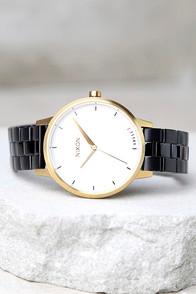 Nixon X Amuse Society Kensington Light Gold And Black Watch