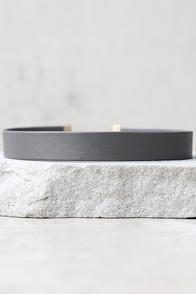 Lulus Without A Doubt Grey Choker Necklace