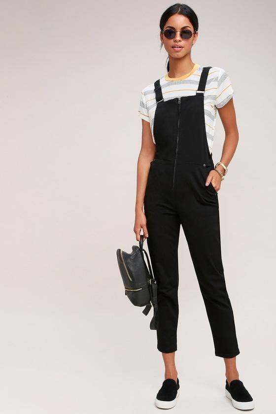 Rvca Walkaway Black Overalls | Lulus