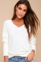 Project Social T Lenora Ivory Sweater Top | Lulus