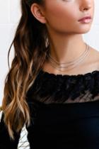 Earthshine Silver Layered Choker Necklace | Lulus