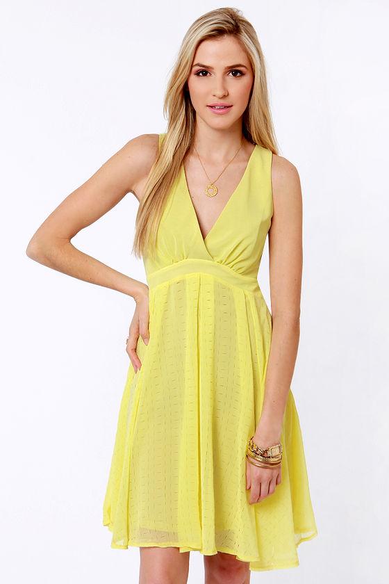 Sipping Punch Yellow Dress