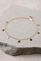 Lulus | Galactic Halo Gold Anklet