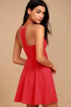 Call To Charms Red Skater Dress | Lulus