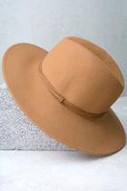 Wyeth Moonstone Tan Fedora Hat