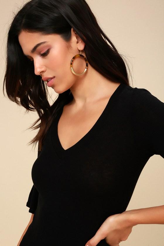 Enzo Tortoise And Gold Hoop Earrings | Lulus