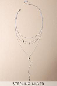 Lulus Be My Lover Sterling Silver Layered Necklace