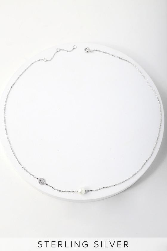Vela Sterling Silver Pearl Necklace | Lulus