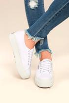 Superga 2790 Acotw Linea Up And Down White Flatform Sneakers