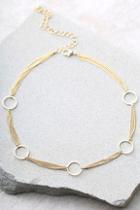 Lulus Going In Circles Gold Choker Necklace