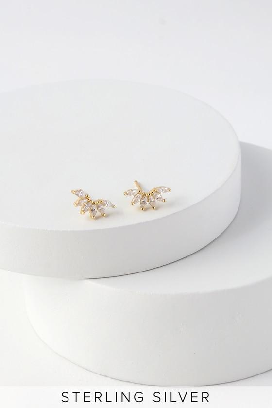 Awaken Your Magic Gold Rhinestone Earrings | Lulus