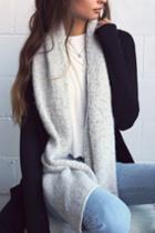 Cute 'n' Cozy Heather Grey Scarf | Lulus