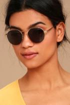 Crap Eyewear | The Joy Brigade Silver And Gold Sunglasses | Lulus