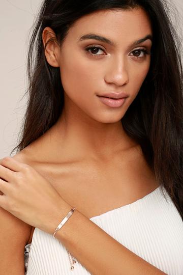 You Name It Rose Gold Bracelet | Lulus