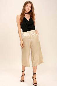 If By Sea Shining Bright Gold Culottes