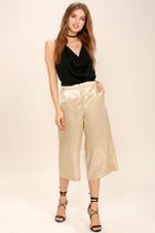If By Sea Shining Bright Gold Culottes