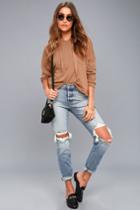 Pistola Dempsey Light Wash Distressed High-waisted Jeans | Lulus