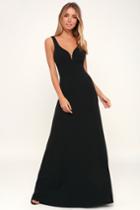 Glamour Than This Black Maxi Dress | Lulus