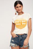 Sage The Label Sun Your Buns White Tee | Lulus